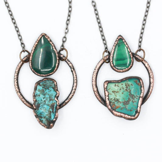 Turquoise & Malachite Necklace