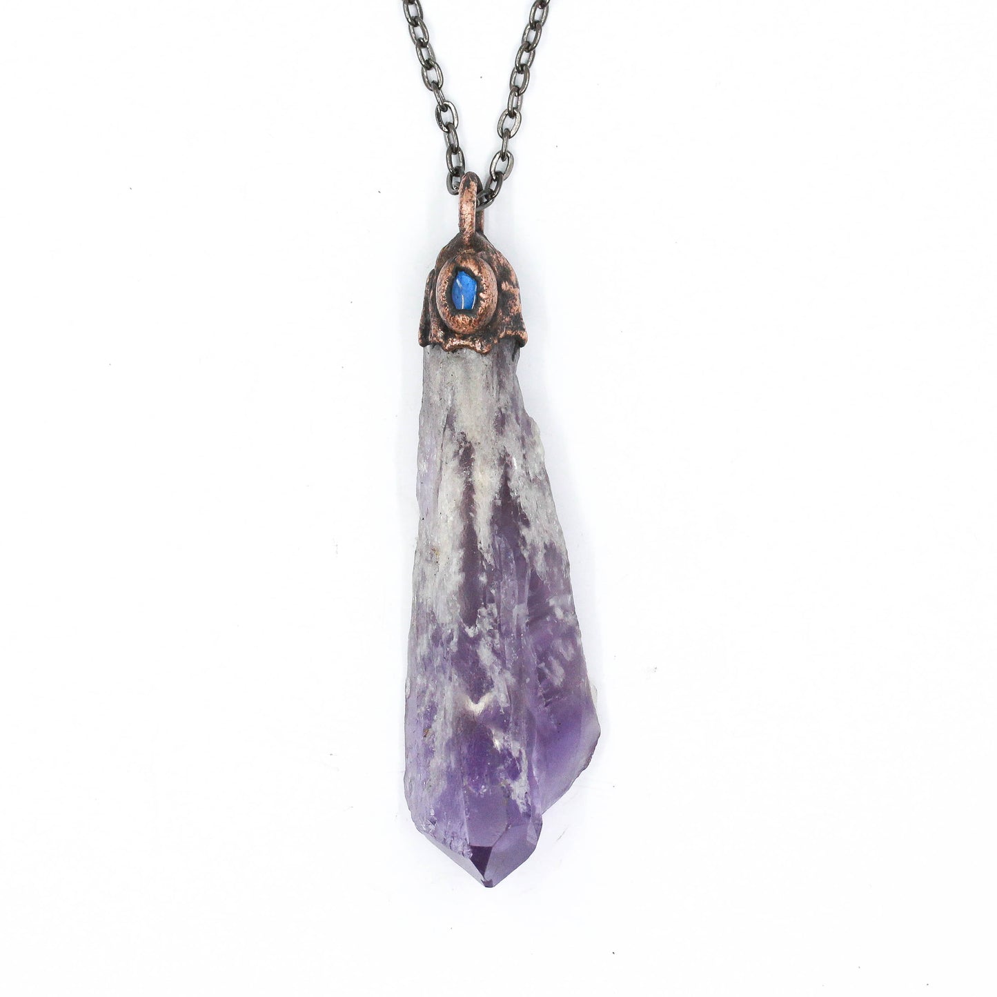 Elestial Amethyst & Labradorite Necklace