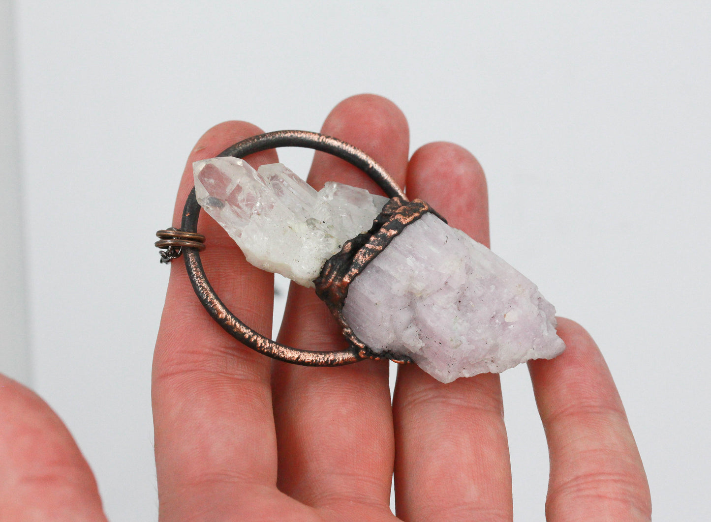 Kunzite & Quartz Tower Necklace