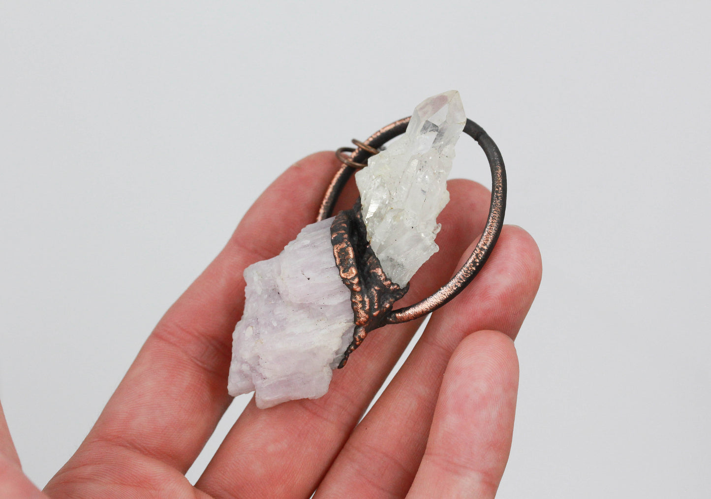 Kunzite & Quartz Tower Necklace