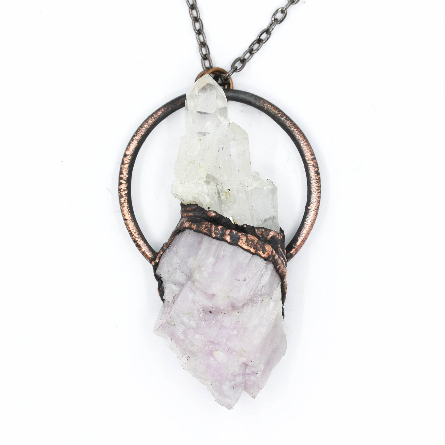 Kunzite & Quartz Tower Necklace