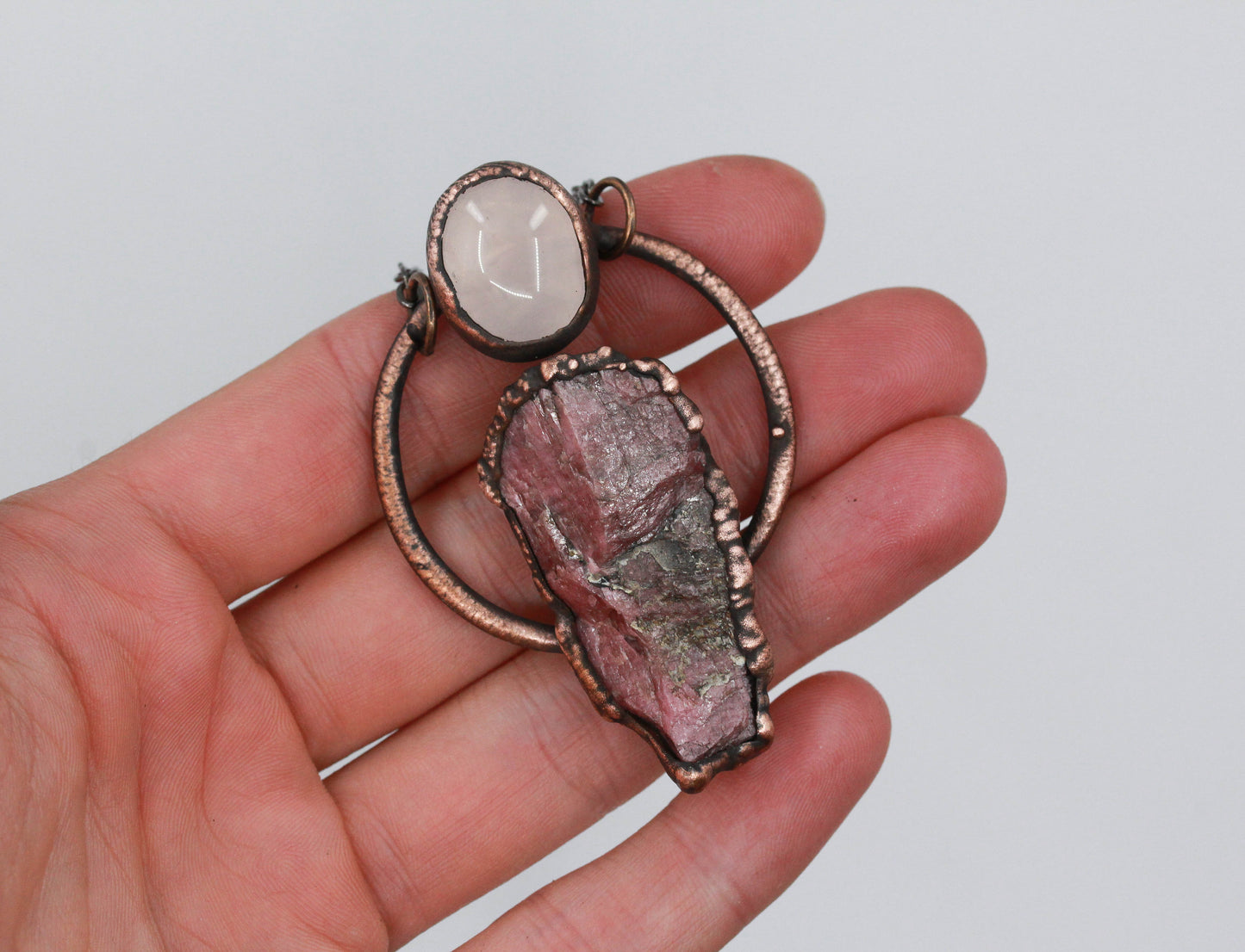 Rhodonite & Rose Quartz Necklace