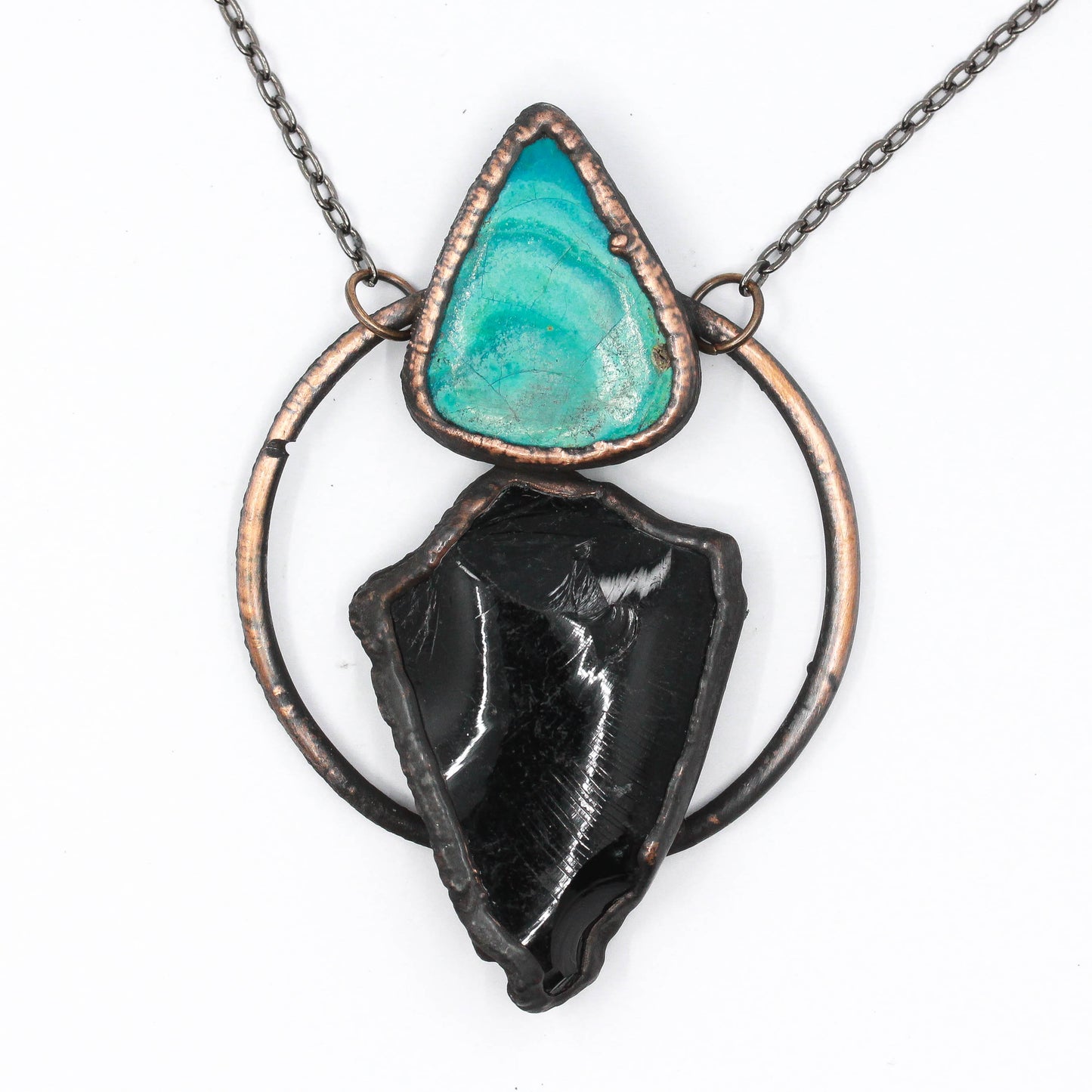 Tourmaline & Chrysocolla Necklace