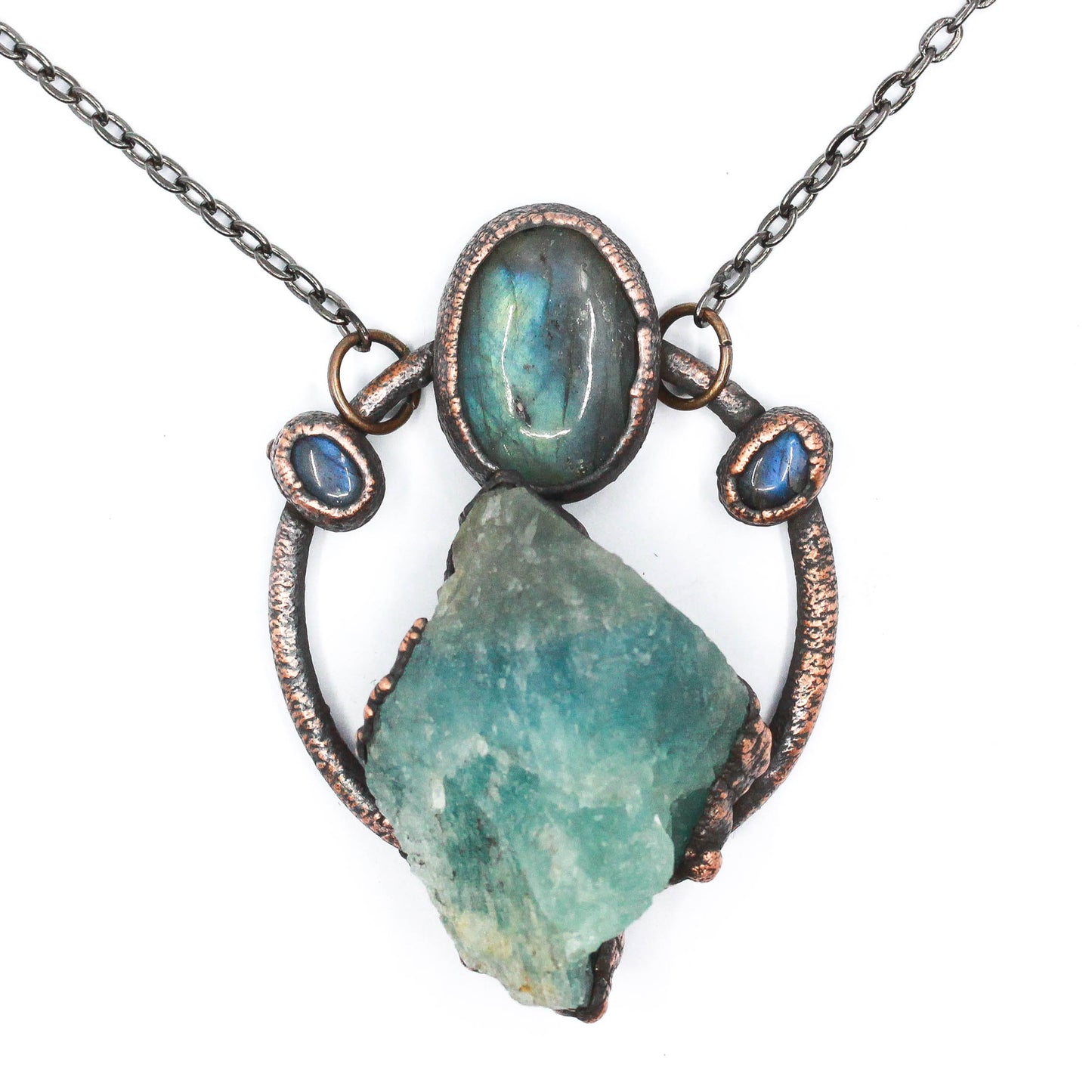 Labradorite & Fluorite Necklace