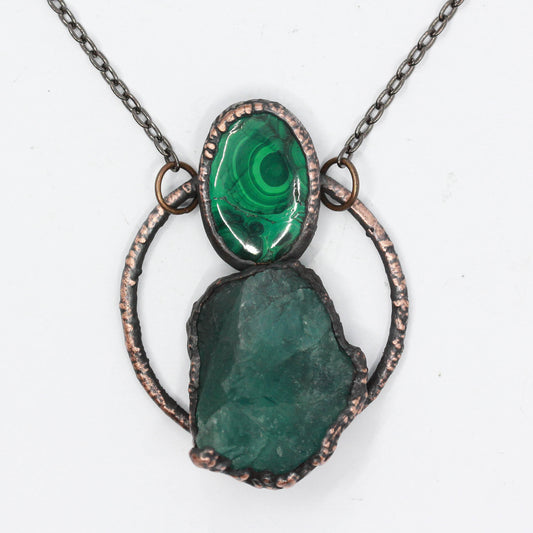 Malachite & Fluorite Necklace