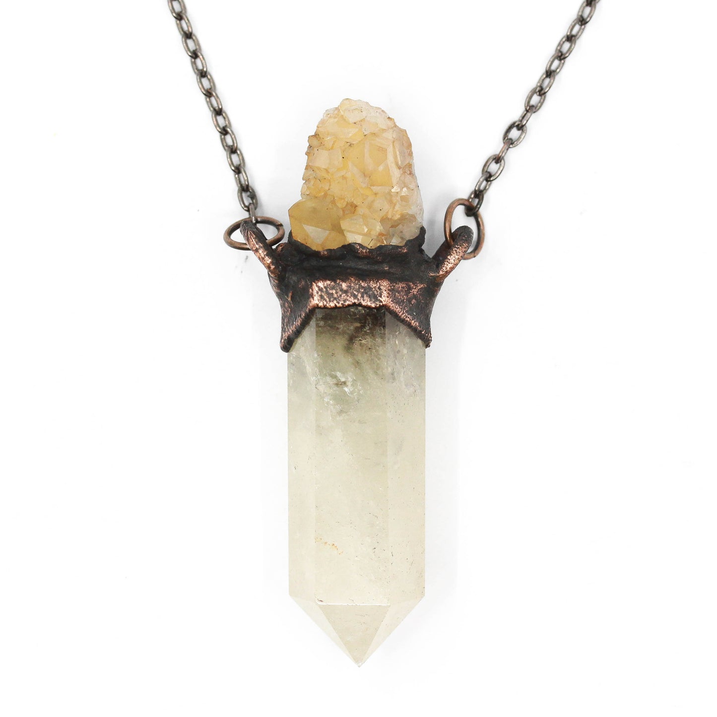 Quartz & Tangerine Quartz Necklace